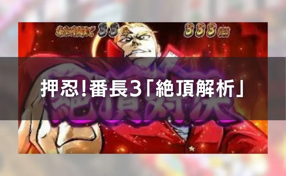 押忍!番長3「絶頂解析」