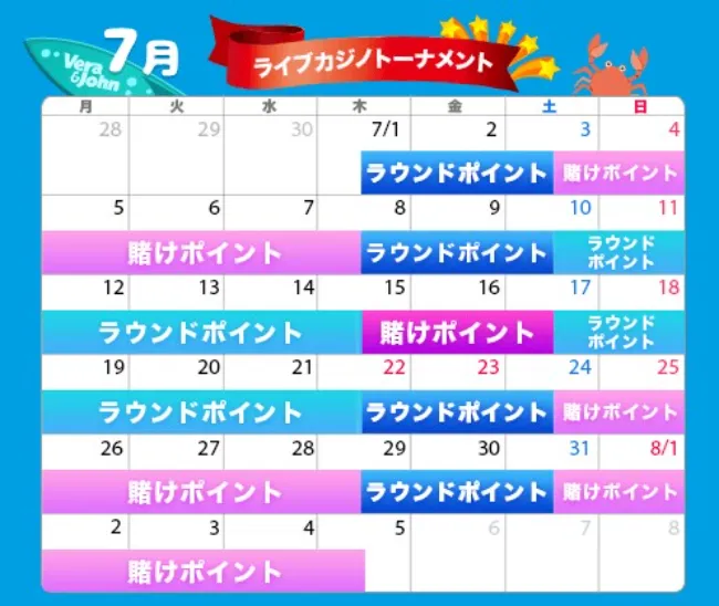 【ベラジョンカジノ】「白熱のsummerトーナメント」ライブカジノは8月2日(月)19時まで開催
